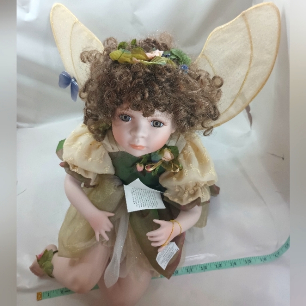 Geppeddo Collector Numbered Series Bisque Porcelain Doll Fairy Jasmine - Picture 14 of 14